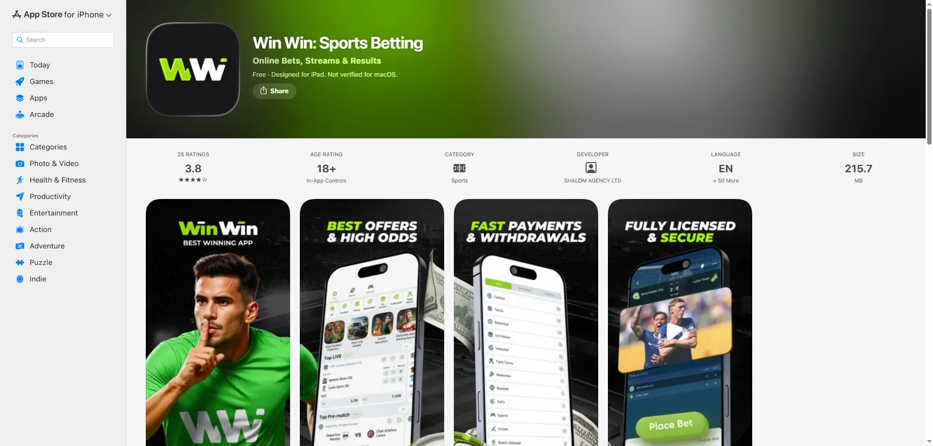 Télécharger WinWin Bet app Android APK et iOS en Côte d'Ivoire
